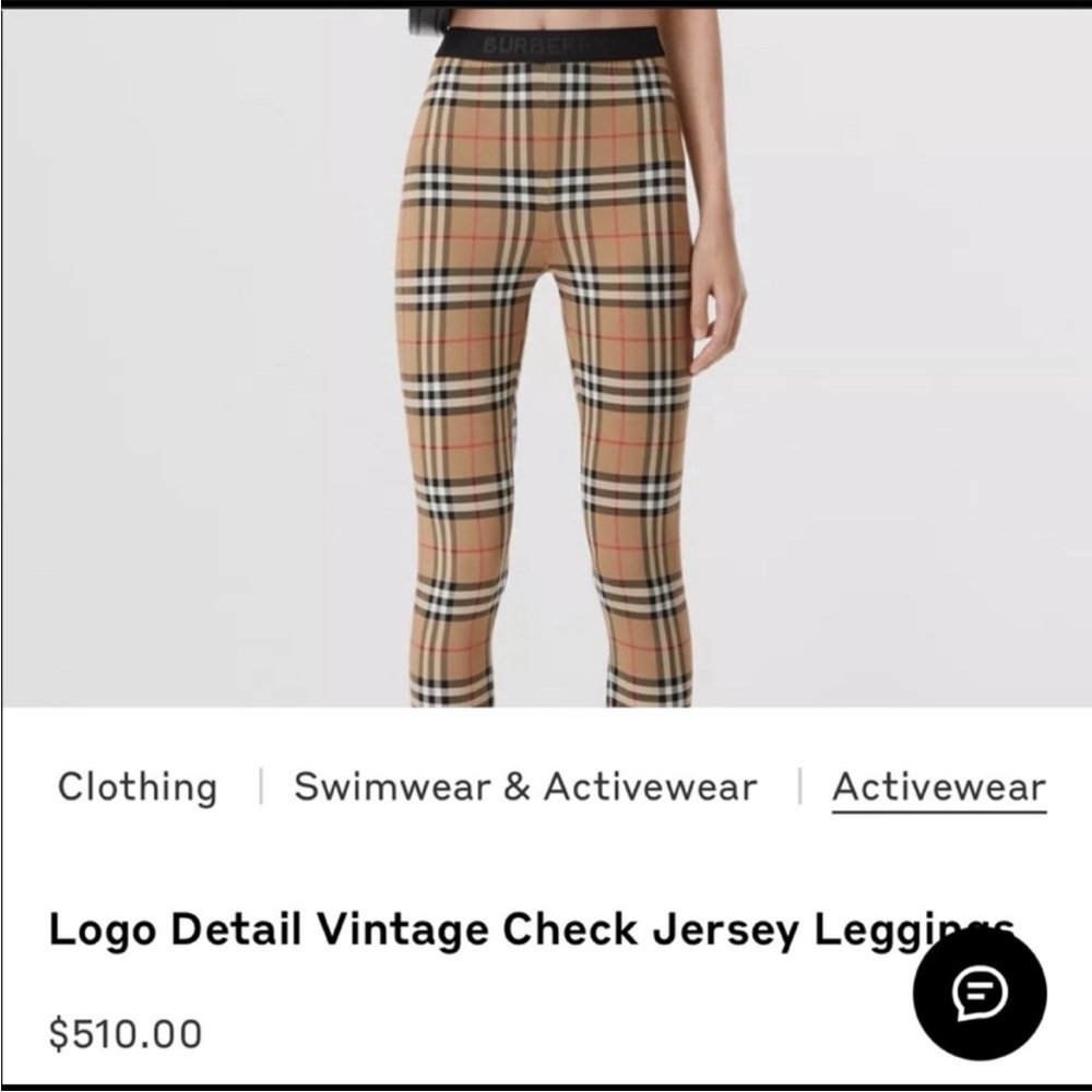 Preowned excellent condition Burberry leggins